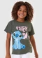 Malwee Kids - Camiseta Feminina Stitch® Cinza Chumbo - variação: Cinza Chumbo