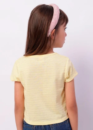 Torra - Camiseta Infantil Manga Curta Amarela - TORRA