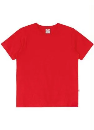 Brandili - Camiseta Infantil Menino em Malha Vermelho - BRANDILI
