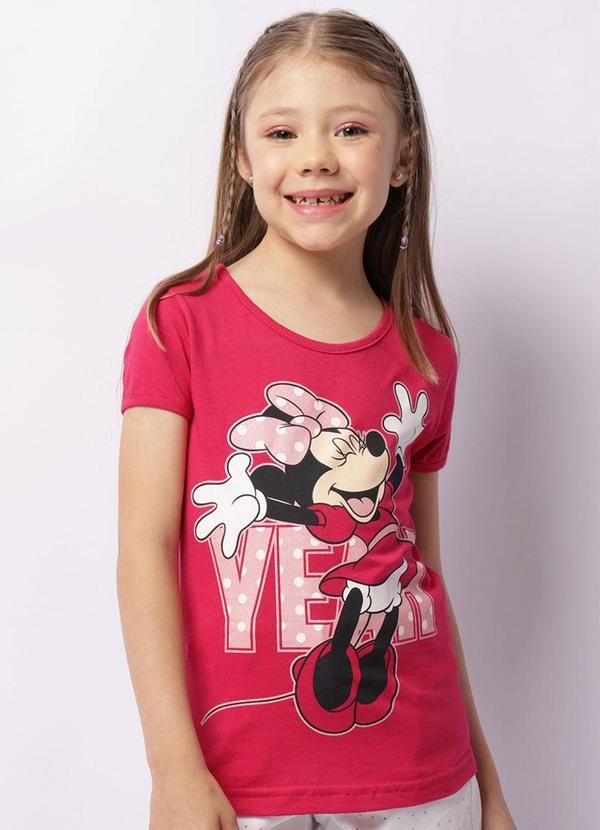 Torra - Camiseta Infantil Minnie Rosa