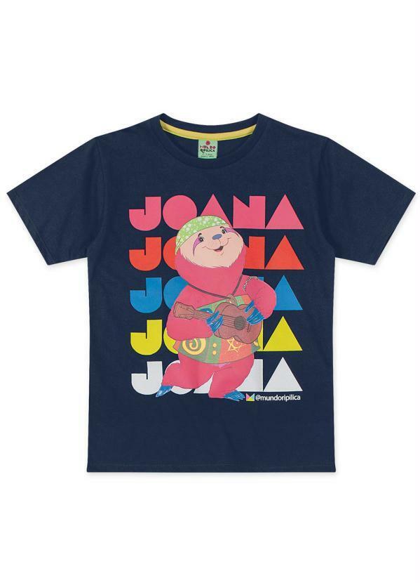 Lilica Ripilica - Camiseta Joana Malha Unissex Mundo Ripilica Azul