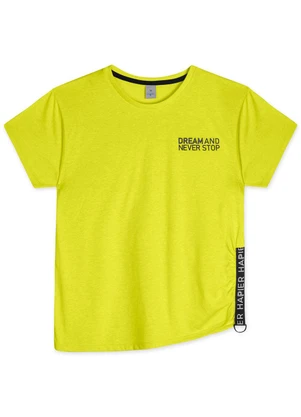 Hapier - Camiseta Juvenil Feminina Amarelo - HAPIER