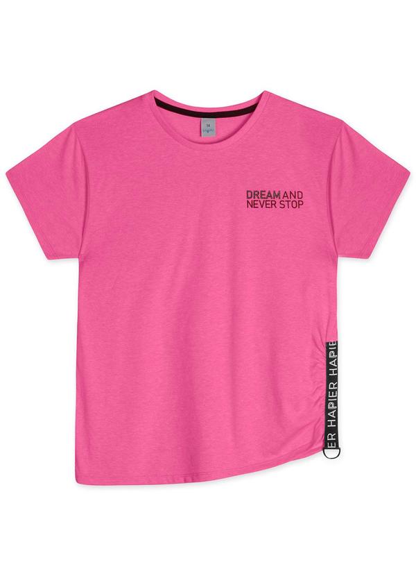 Hapier - Camiseta Juvenil Feminina Rosa