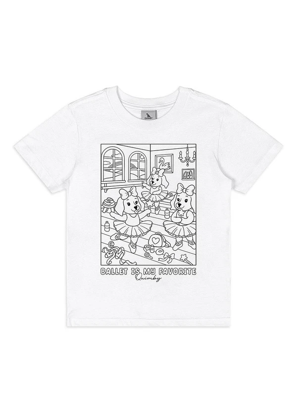 Quimby - Camiseta Kit Canetinhas Pintar Branco 2