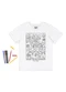 Quimby - Camiseta Kit Canetinhas Pintar Branco - variação:  
