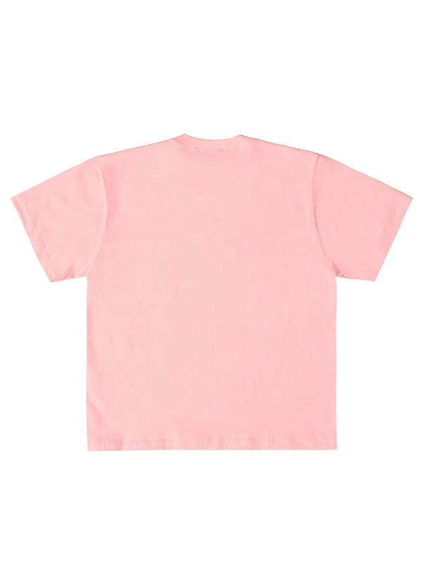 Gloss - Camiseta Manga Curta Básica Infantil Rosa 2