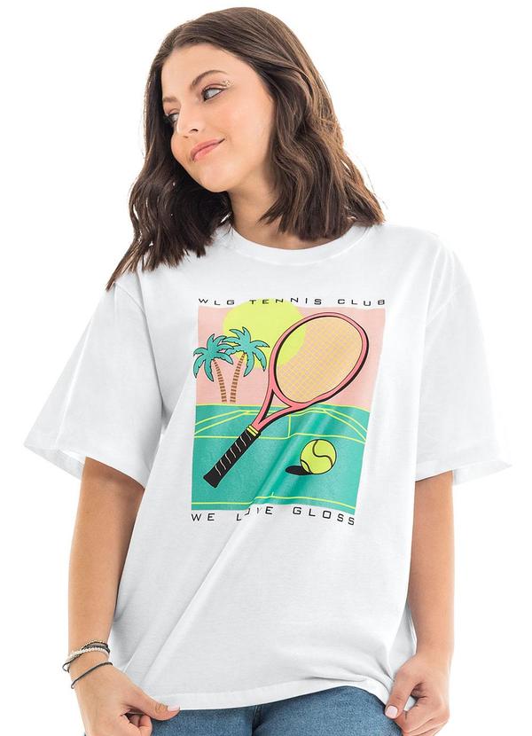 Gloss - Camiseta Manga Curta Infantil Branco