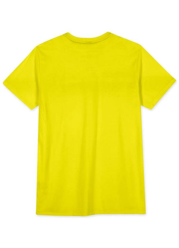Hapier - Camiseta Manga Curta Juvenil Menina Amarelo 2