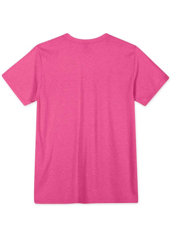 Hapier - Camiseta Manga Curta Juvenil Menina Rosa 2