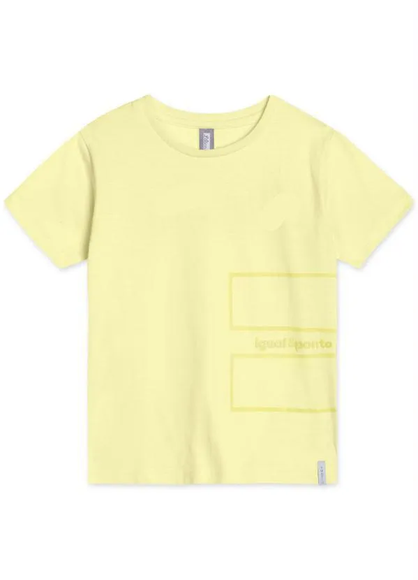 Lilica Ripilica - Camiseta Manga Curta Match Amarelo