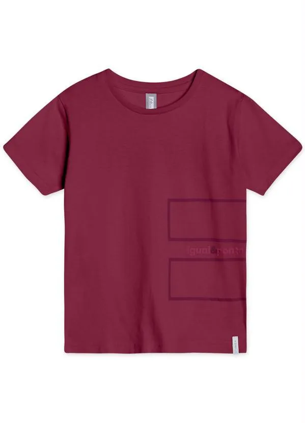 Lilica Ripilica - Camiseta Manga Curta Match Bordô