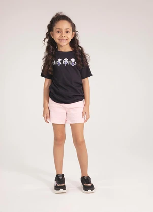 Lilica Ripilica - Camiseta Manga Curta Preto - LILICA RIPILICA