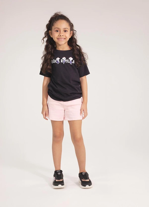 Lilica Ripilica - Camiseta Manga Curta Preto