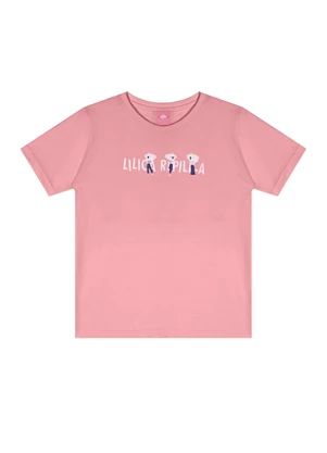 Lilica Ripilica - Camiseta Manga Curta Rosa - LILICA RIPILICA