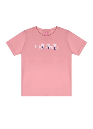 Lilica Ripilica - Camiseta Manga Curta Rosa - LILICA RIPILICA