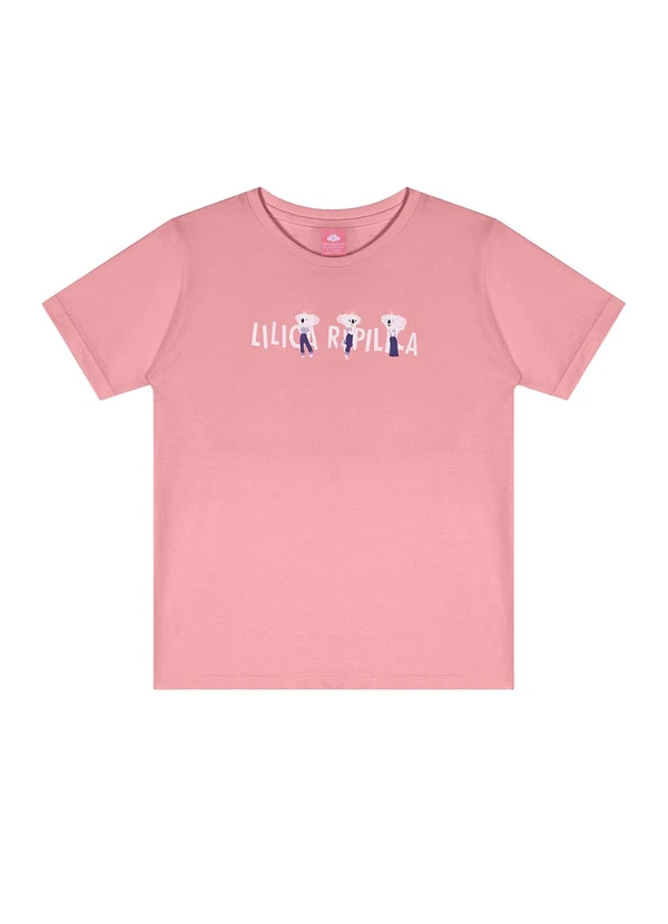 Lilica Ripilica - Camiseta Manga Curta Rosa