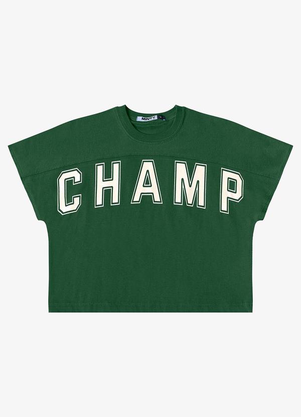 Minty - Camiseta Meia Malha Feminina Verde