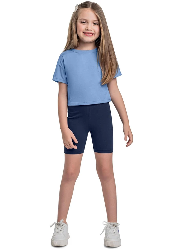 Bee Loop - Camiseta Menina Azul 2