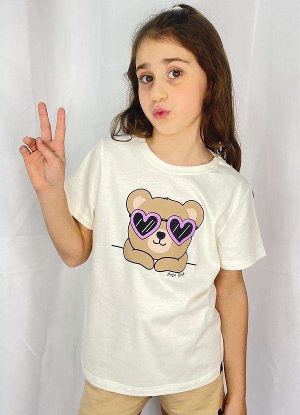 Docetine - Camiseta Oversized Urso Branco 2
