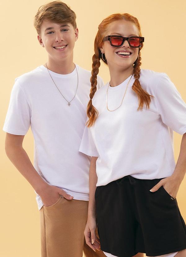 Soft Bonni - Camiseta Teen Unissex Branco