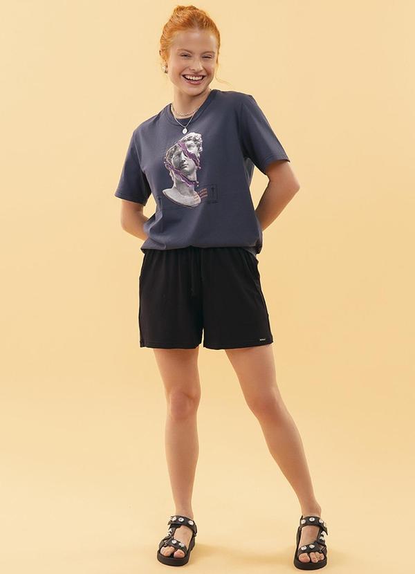 Soft Bonni - Camiseta Unissex Cinza