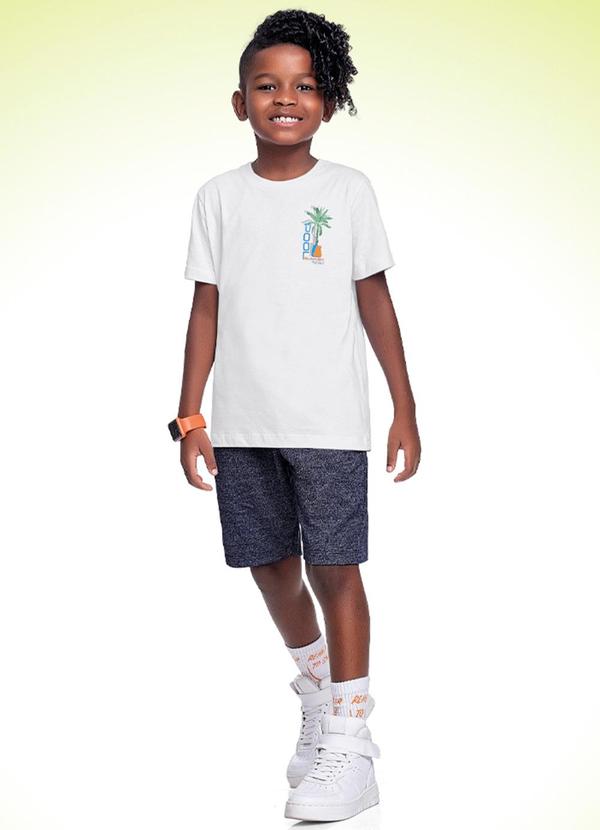 Fakini Kids - Cj.Camiseta/Bermuda Branco