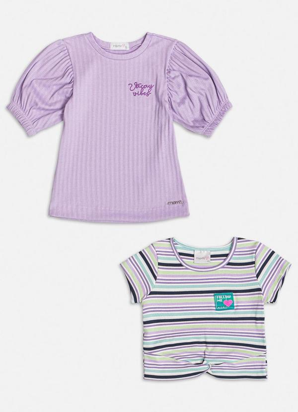 Momi - Combo 02 Blusas Lilás