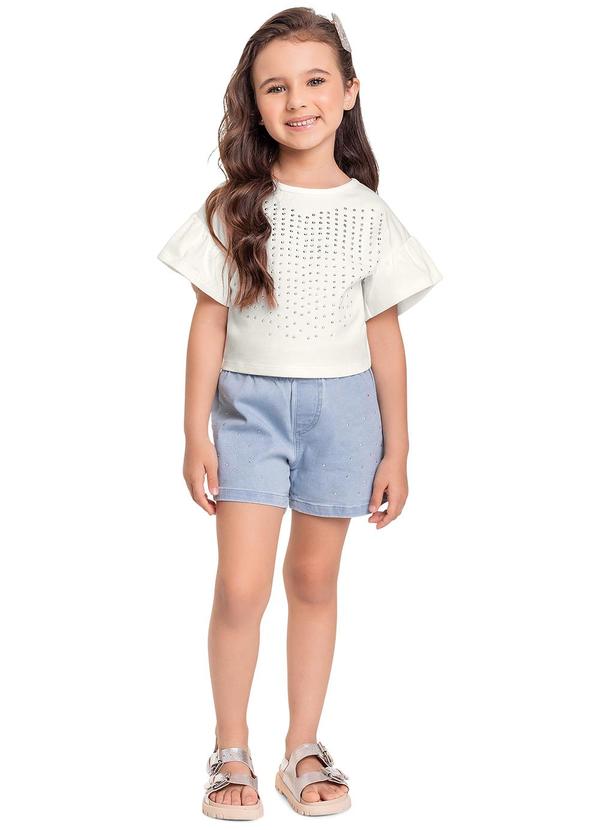 Quimby - Cropped em Cotton Bege