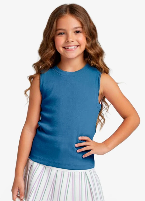 Rovitex - Regata Básica Infantil Lisa Soletex Azul