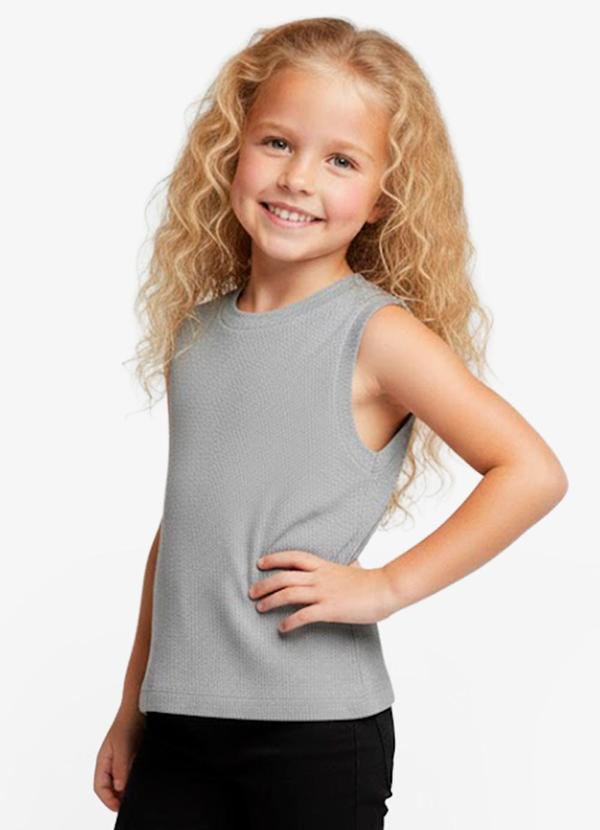 Rovitex - Regata Básica Infantil Lisa Soletex Cinza 1