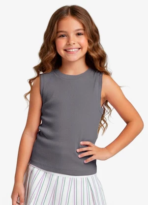 Rovitex - Regata Básica Infantil Lisa Soletex Cinza - ROVITEX