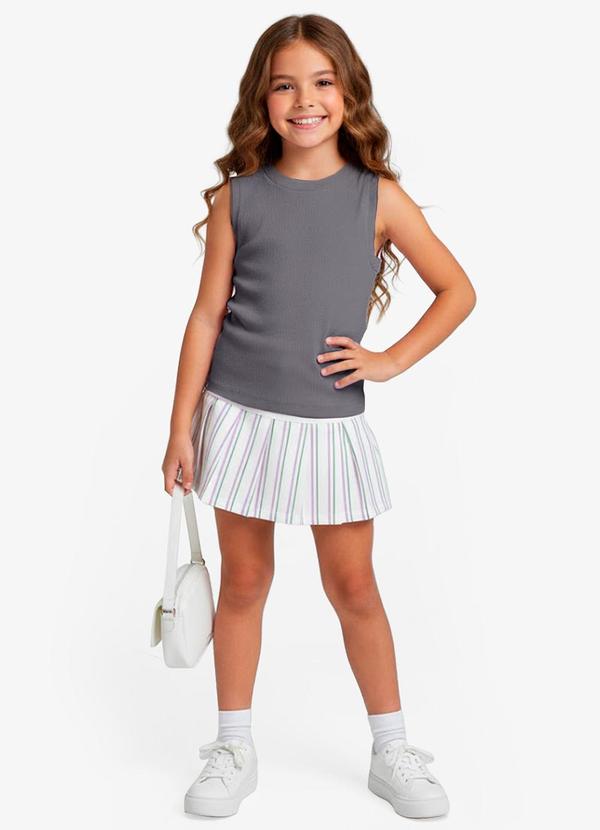 Rovitex - Regata Básica Infantil Lisa Soletex Cinza 3