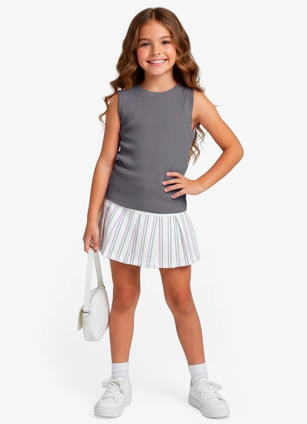 Rovitex - Regata Básica Infantil Lisa Soletex Cinza 3