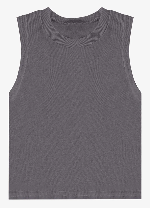 Rovitex - Regata Básica Infantil Lisa Soletex Cinza 5