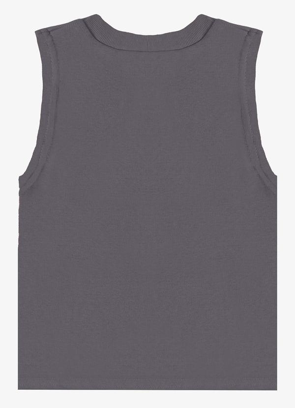 Rovitex - Regata Básica Infantil Lisa Soletex Cinza 6