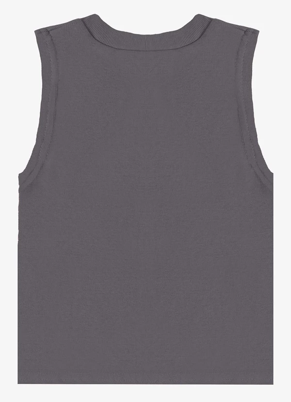 Rovitex - Regata Básica Infantil Lisa Soletex Cinza 6