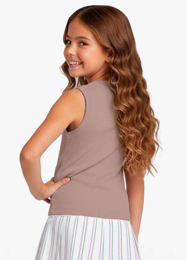 Rovitex - Regata Básica Infantil Lisa Soletex Marrom 2