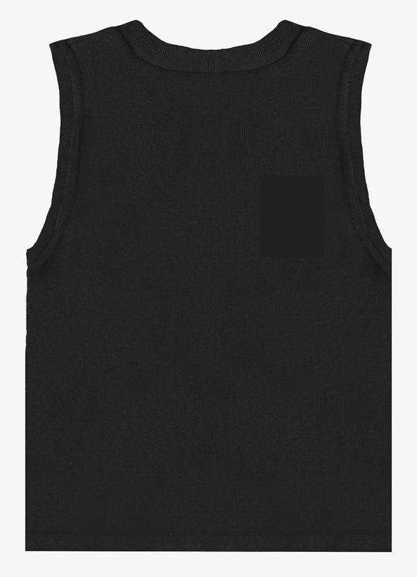 Rovitex - Regata Básica Infantil Lisa Soletex Preto 6