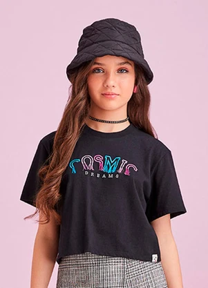 I Am - T-Shirt Bordada Preto - I AM