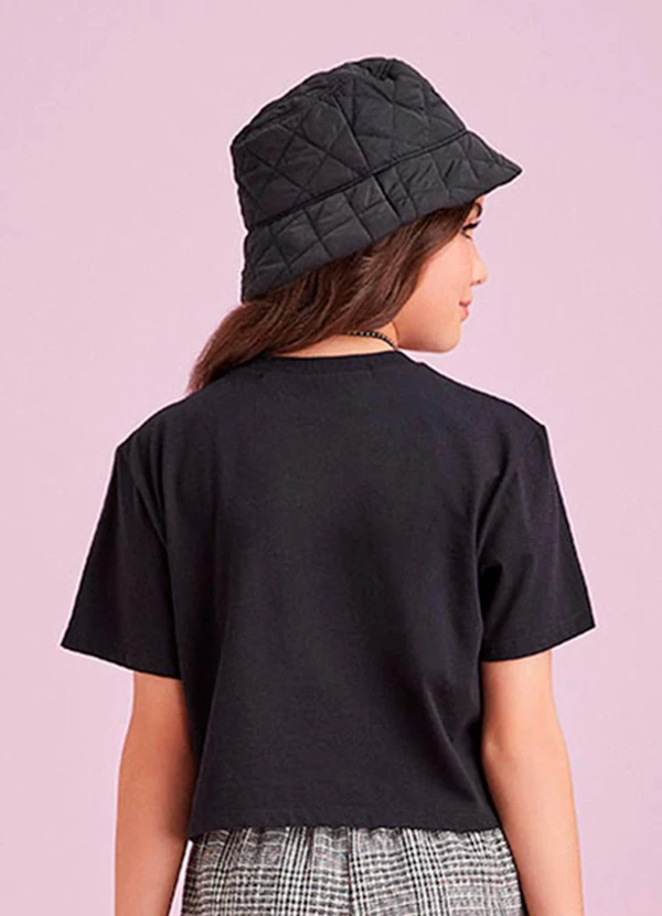 I Am - T-Shirt Bordada Preto 2