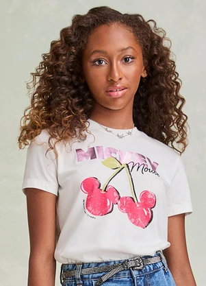 I Am - T-Shirt com Estampa de Cereja Off White - I AM