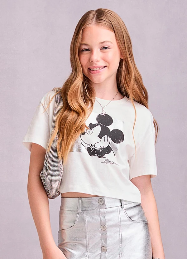 I Am - T-Shirt com Foil do Mickey Pérola 1