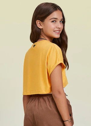 I Am - T-Shirt com Regata Amarelo - I AM