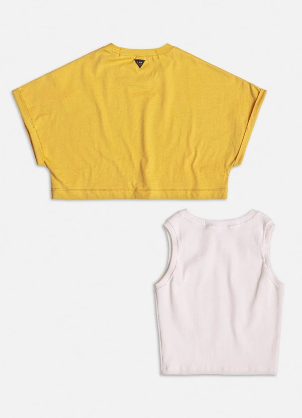 I Am - T-Shirt com Regata Amarelo 2