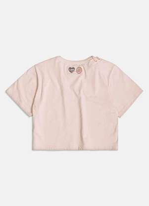 I Am - T-Shirt Creme com Ilhós Creme - I AM