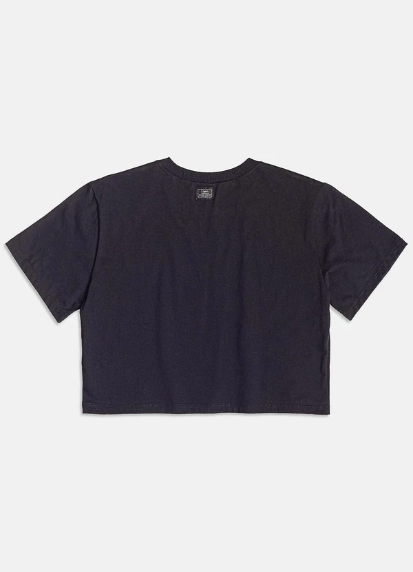 I Am - T-Shirt de Tigre com Strass Preto 5