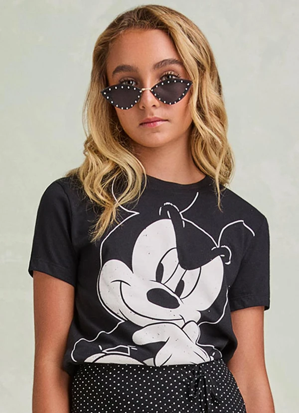 I Am - T-Shirt do Mickey Mouse Preto