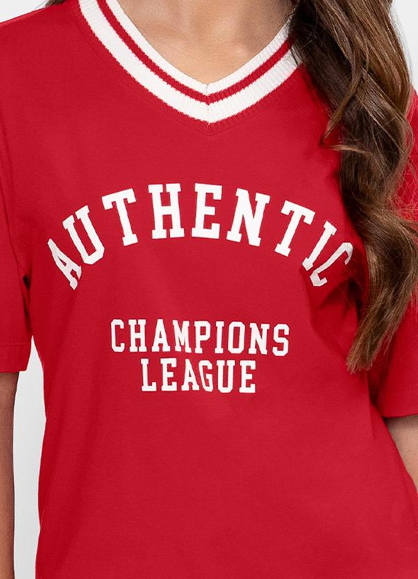 Minty - T- Shirt Estampada Feminina Vermelho 2