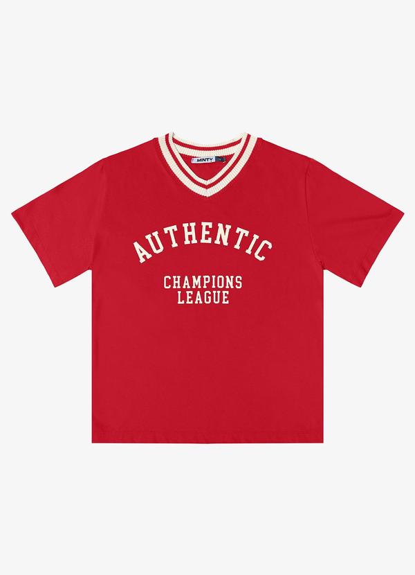 Minty - T- Shirt Estampada Feminina Vermelho 4