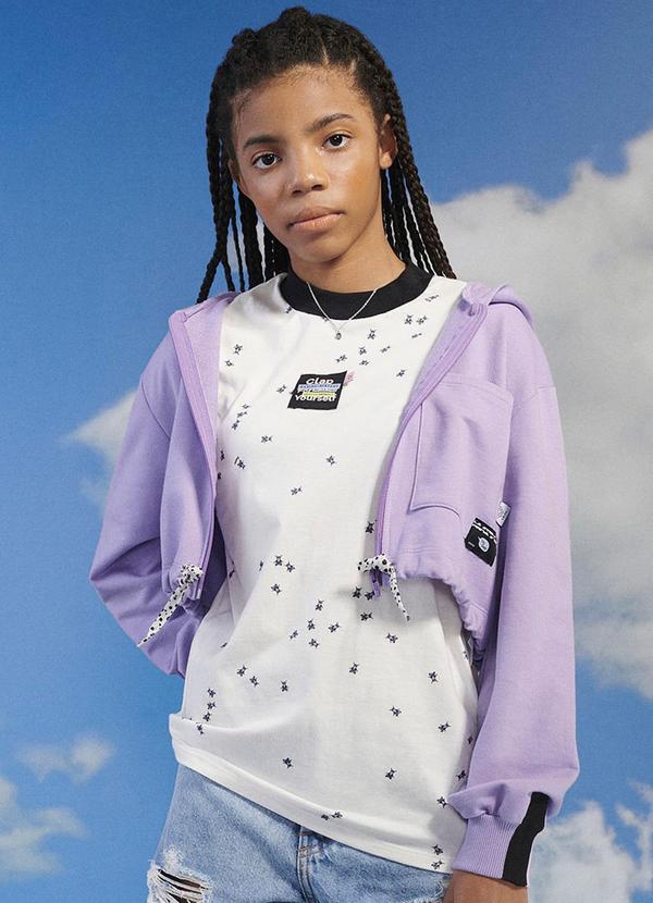 I Am - T-Shirt Feminino Comestampada Moscas Branco